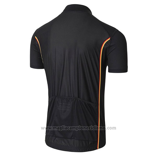 2017 Abbigliamento Ciclismo Tour de France Nero Manica Corta e Salopette